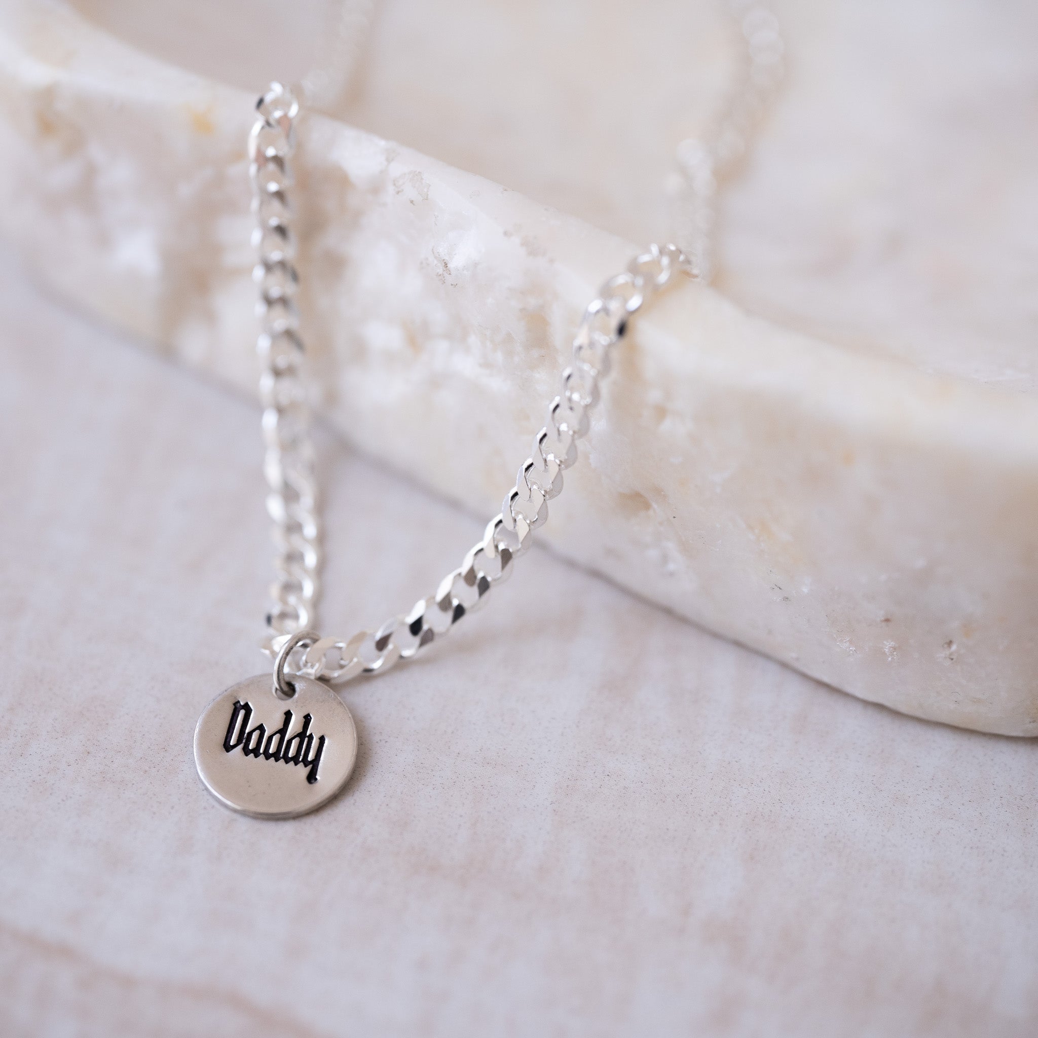 Daddy shop necklace silver